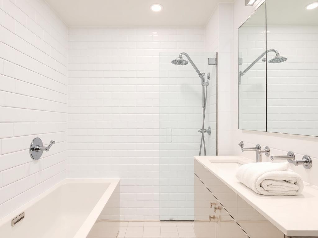Pristine clean bathroom